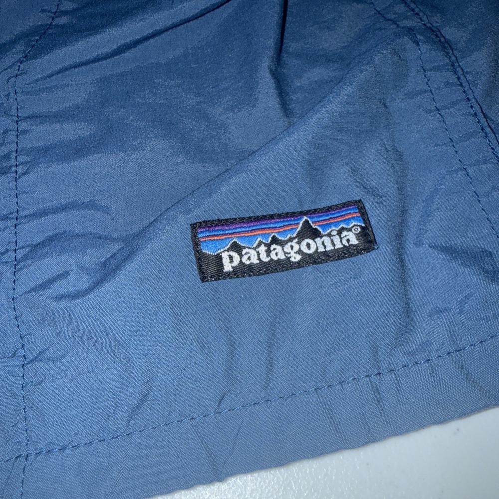 Patagonia 4" Swim Trunks Hiking Shorts Blue 57014 Mens Size Small Pockets - Picture 2 of 14